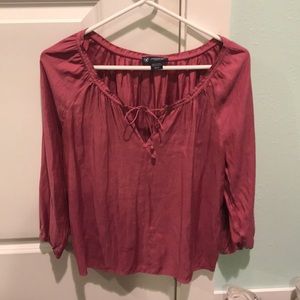 Pink American eagle top